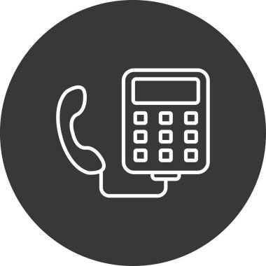 Telefon simgesi vektör illüstrasyonu