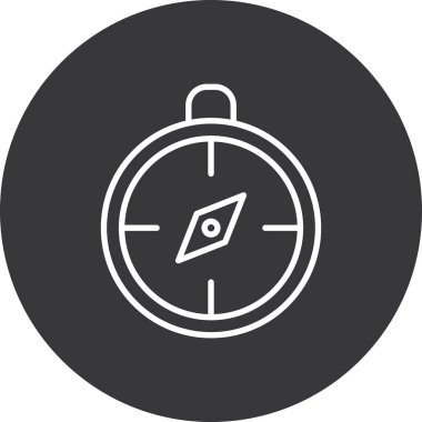 vektör pusula ico, vektör illüstrasyonu