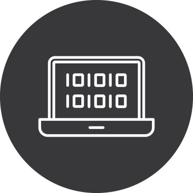 Bilgisayar çipinin vektör illüstrasyonu