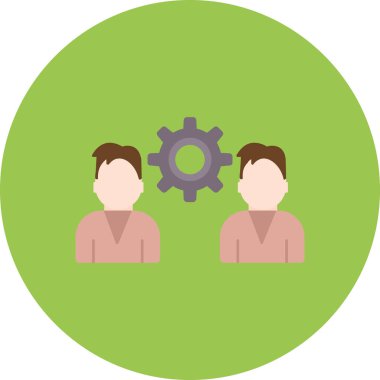 Vektör çizimi. İş adamları. simge