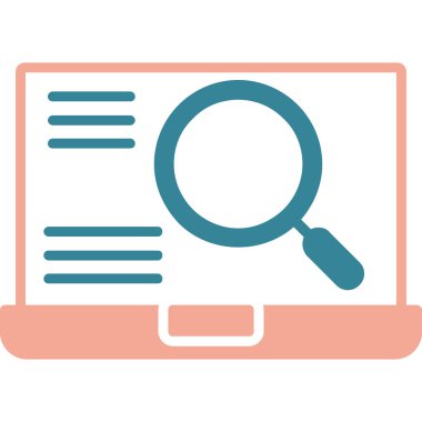 Ara. Web simgesi basit illüstrasyon