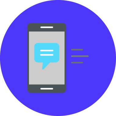 Konuş. Web simgesi basit illüstrasyon