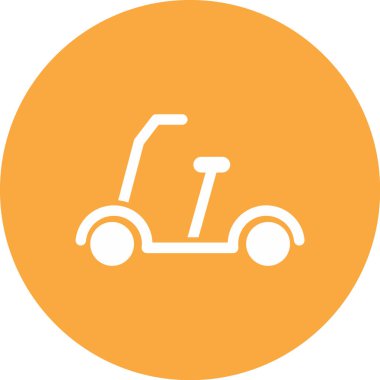 Araba simgesinin vektör illüstrasyonu