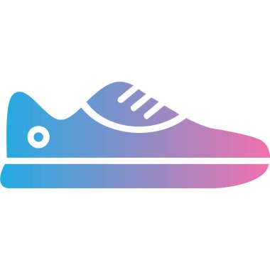 spor ayakkabı ikonu vektör illüstrasyonu