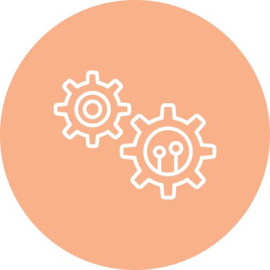 Teçhizat Web simgesi basit illüstrasyon