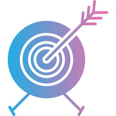 Hedef. Web simgesi basit illüstrasyon