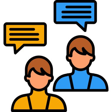 Sohbet iletişim simgesi - özet biçimi