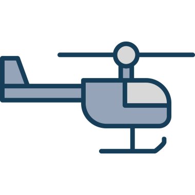 Hava aracının ana hatlarıyla uçan simgesi