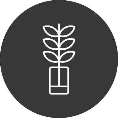 Ağaç simgesinin vektör illüstrasyonu