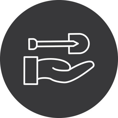 Modern simgenin vektör illüstrasyonu