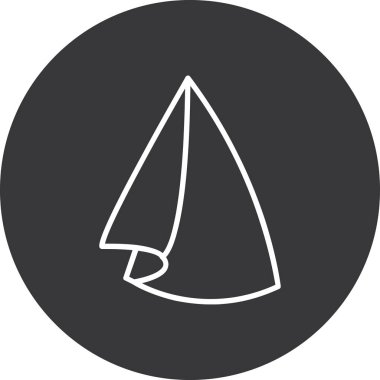 tekne ikonu vektör illüstrasyonu