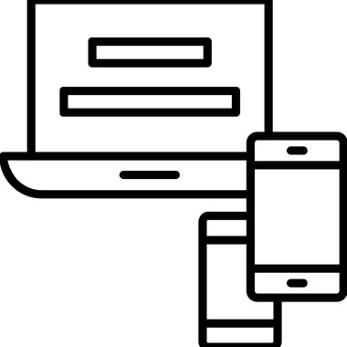 cep telefonu vektör simgesi