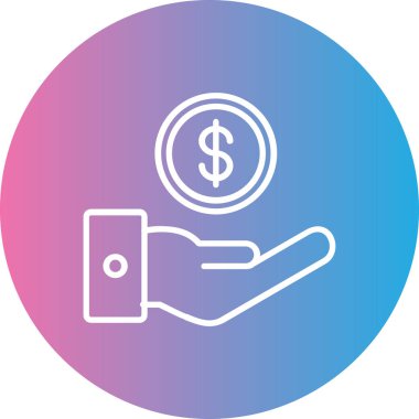 vektör para simgesi illüstrasyonu