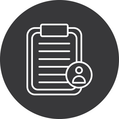 Büyüteçle belgenin vektör simgesi