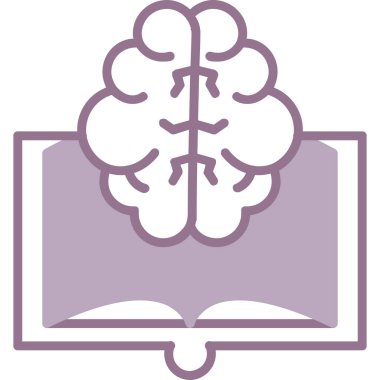 Beyin simgesi olan kitap