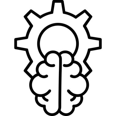 Beyin vitesi simgesi ana hat biçiminde