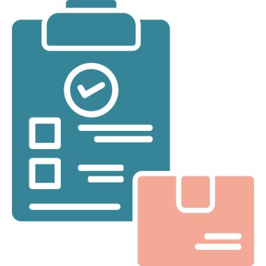 Kontrol listesi. Web simgesi basit tasarım