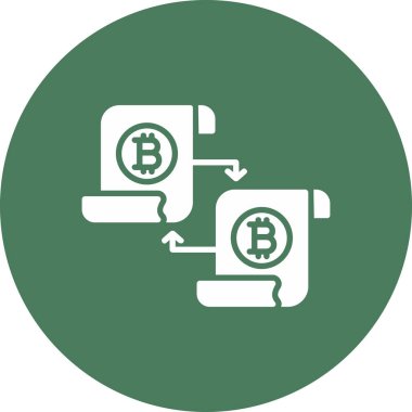 bitcoin. Web simgesi basit illüstrasyon