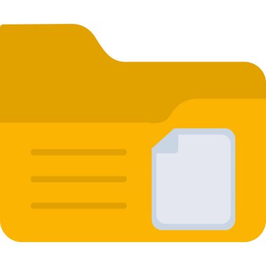 file folder icon isolated on white background