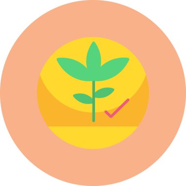 Ağaç simgesinin vektör illüstrasyonu