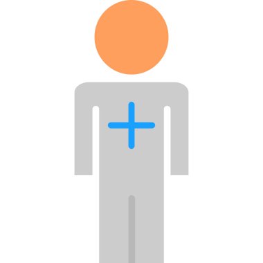 Doktor. Web simgesi basit illüstrasyon