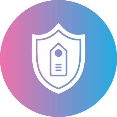 Kalkan. Web simgesi basit illüstrasyon