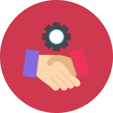 Takım çalışması. Web simgesi vektör illüstrasyonu