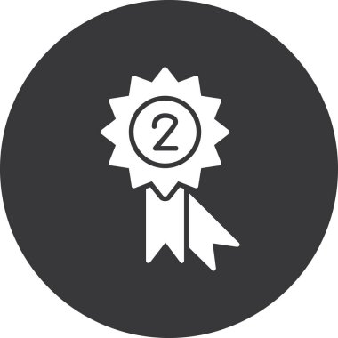 ödül rozeti simgesi soyut olarak izole edildi