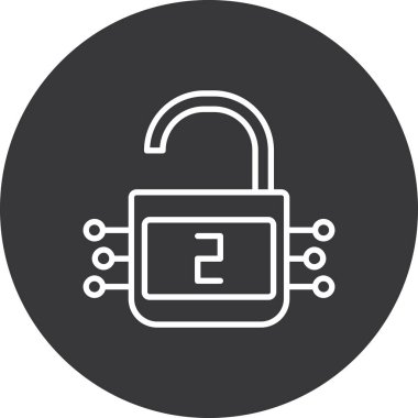 ikon vektör illüstrasyonunu kilitle