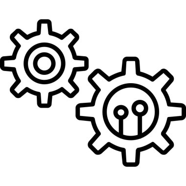 dişli ayarları vektör simgesi