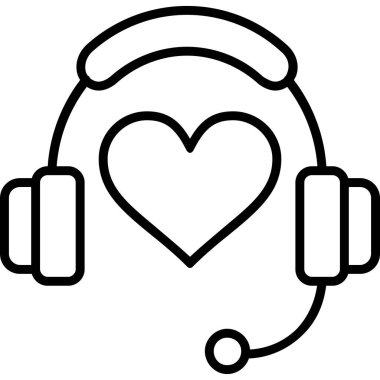 Aşk dolu kulaklıklar.