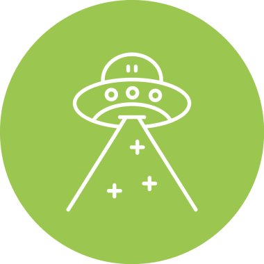 Ufo simgesi, vektör illüstrasyonu