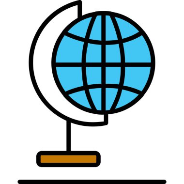 Küresel simge vektör illüstrasyonu