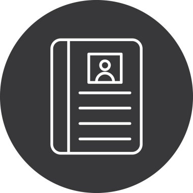 Belge vektör simgesi modern basit vektör illüstrasyonu