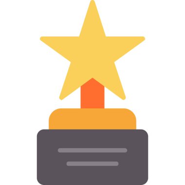 Trophy Düz Vektör Simgesi