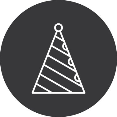 parti şapka simge vektör çizim