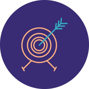 hedef simge vektör illüstrasyonu