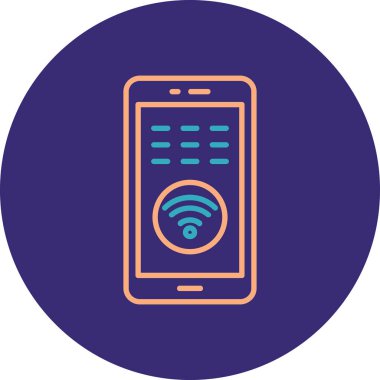 wifi vektör simgesi modern basit vektör çizimi