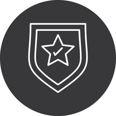 Yıldız Vektörü Simgesi illüstrasyonu