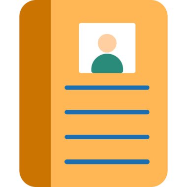 Kitap. Web simgesi basit illüstrasyon