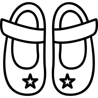 parmak arası terlik ayakkabı simgesi