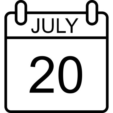 Takvim simgesi tasarımı, vektör illüstrasyonu