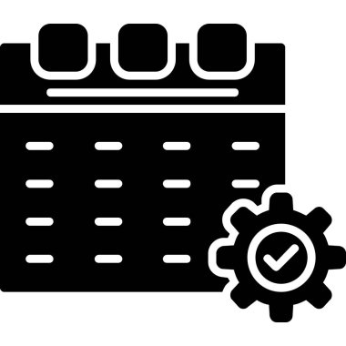 Takvim. Web simgesi basit illüstrasyon