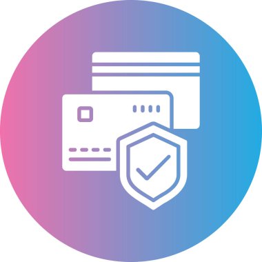 Kredi kartı ikonu vektör illüstrasyonu