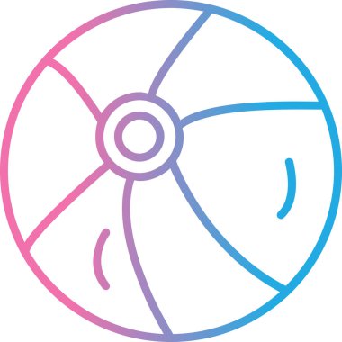 Rüzgar simgesinin vektör illüstrasyonu