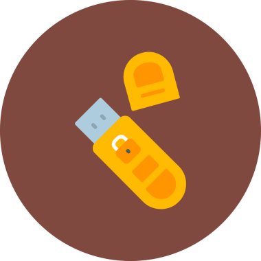 Tek bir simgenin vektör illüstrasyonu