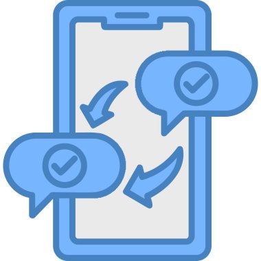 Akıllı telefon. Web simgesi basit illüstrasyon