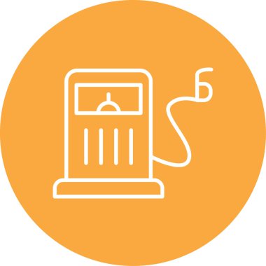 Fişi olan bir bataryanın vektör simgesi