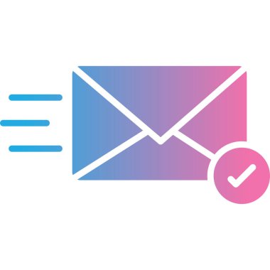 e- posta iletisi simgesi, vektör illüstrasyonu