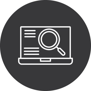 Arama ve modern simgenin vektör illüstrasyonu